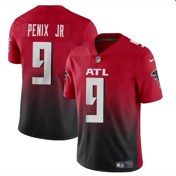 Men & Women & Youth Atlanta Falcons #9 Michael Penix Jr Red Black 2024 Draft Vapor Untouchable Limited Stitched Jersey